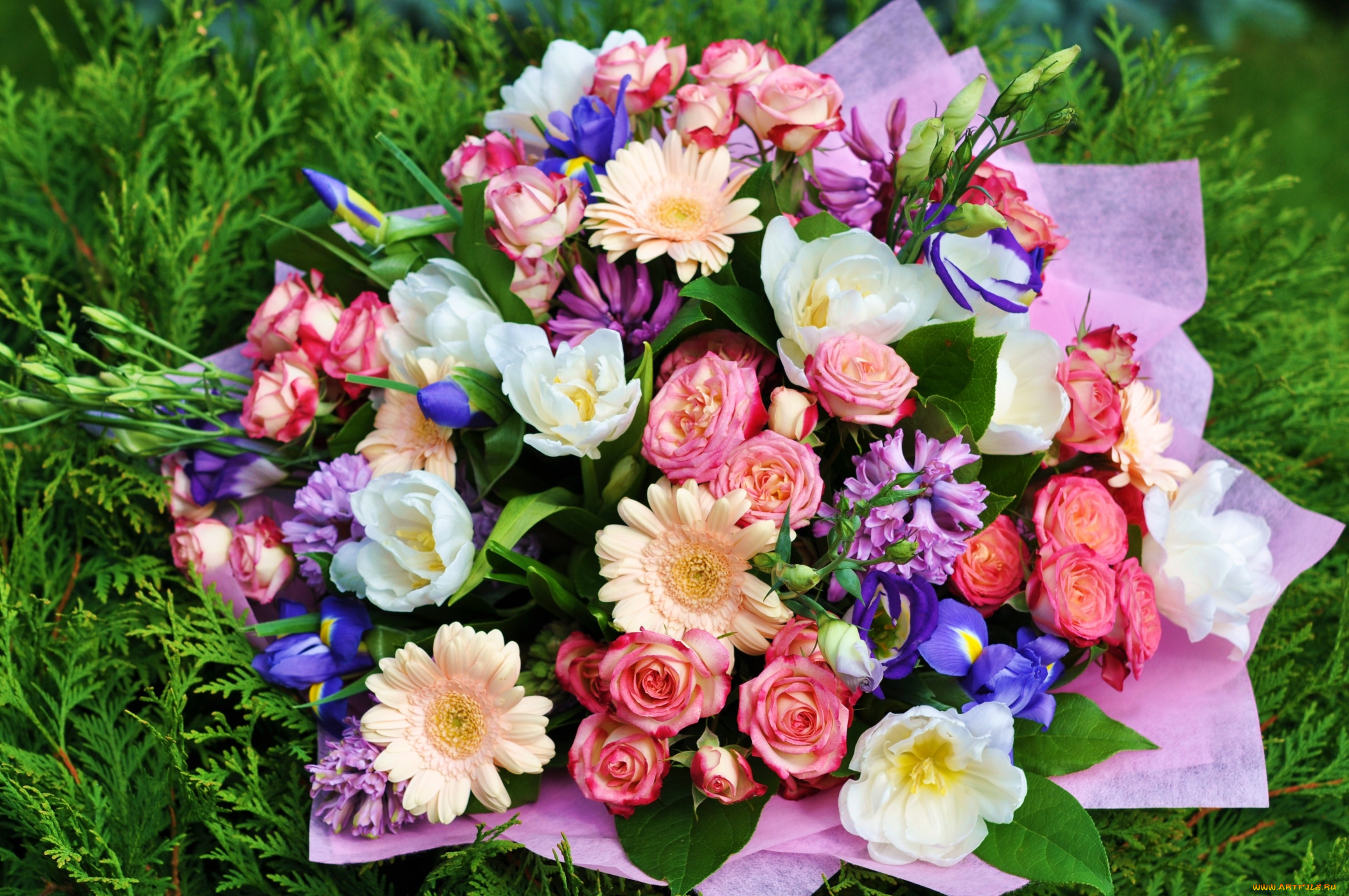  Букет цветов «день рождение»