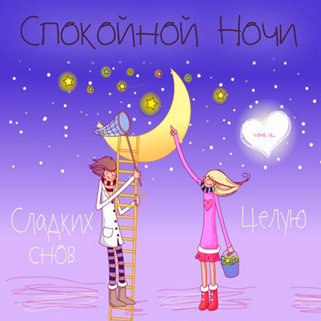 Спокойной ночи целую обнимаю картинки