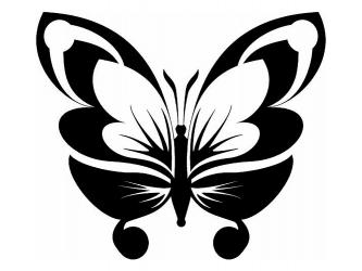 Трафарет бабочка