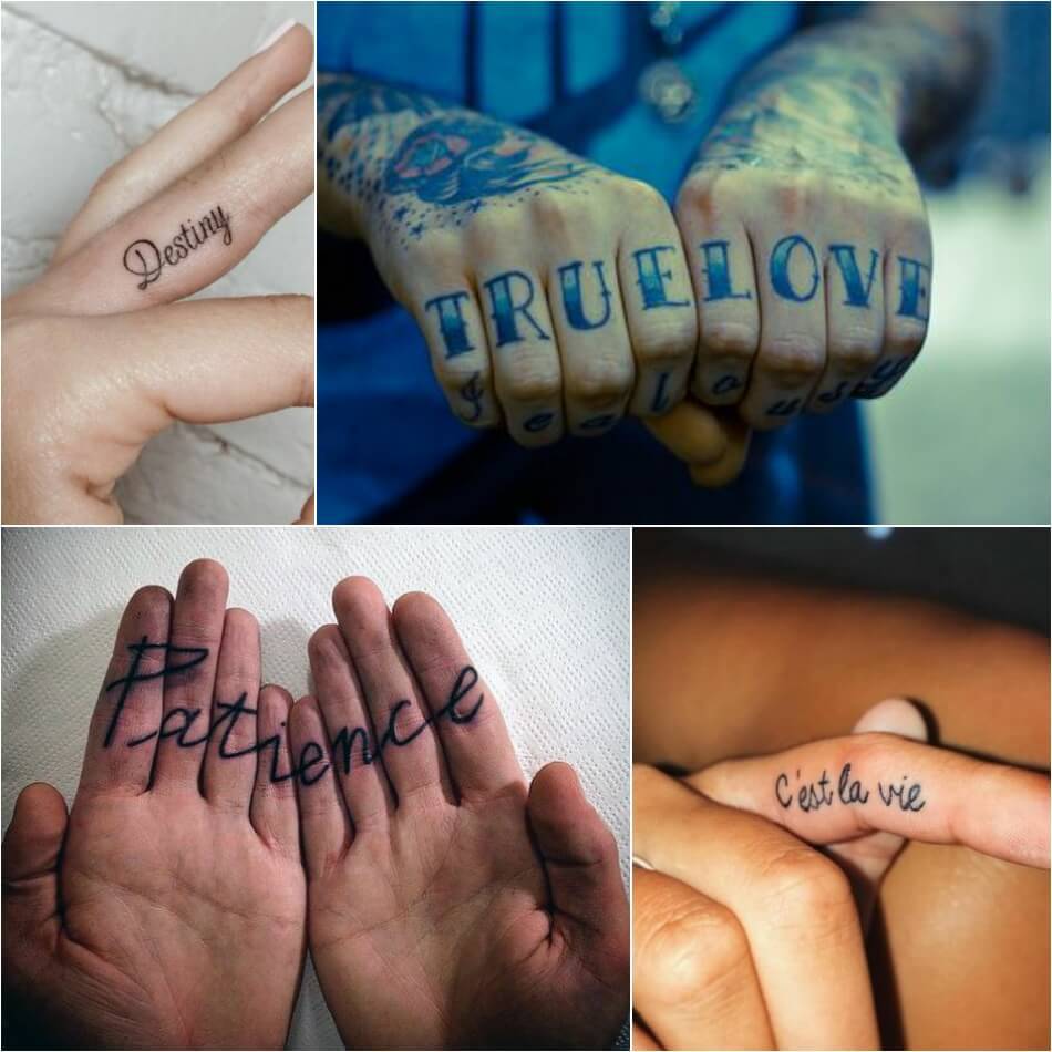 Мужские и женские варианты тату на пальцах