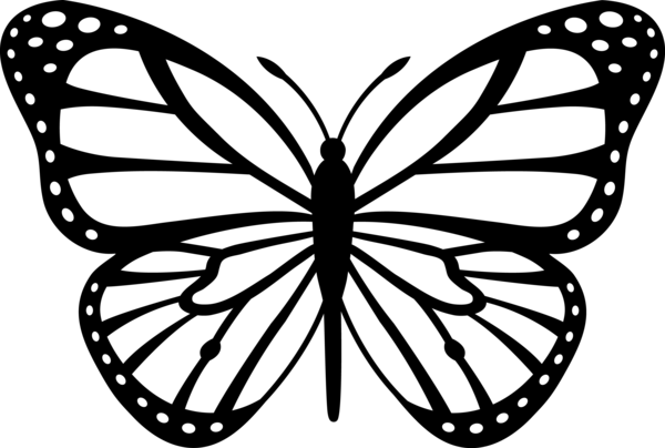 100 шаблонов бабочек для вырезания и распечатки