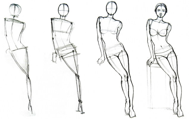 Анатомия человека для рисования для начинающих поэтапно: позы, голова, аниме, лицо, тело