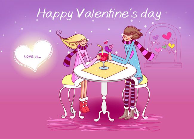 Красивые и прикольные открытки с Днем святого Валентина 14 февраля