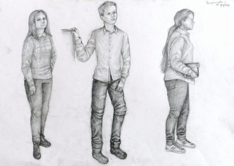 Как нарисовать человека карандашом: 80 поэтапных рисунков для начинающих