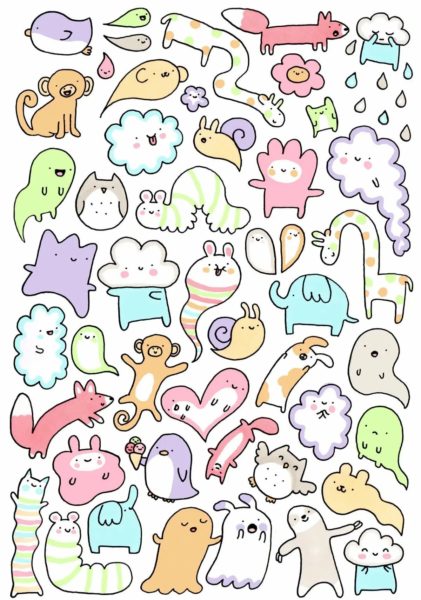 Маленькие рисунки кролика