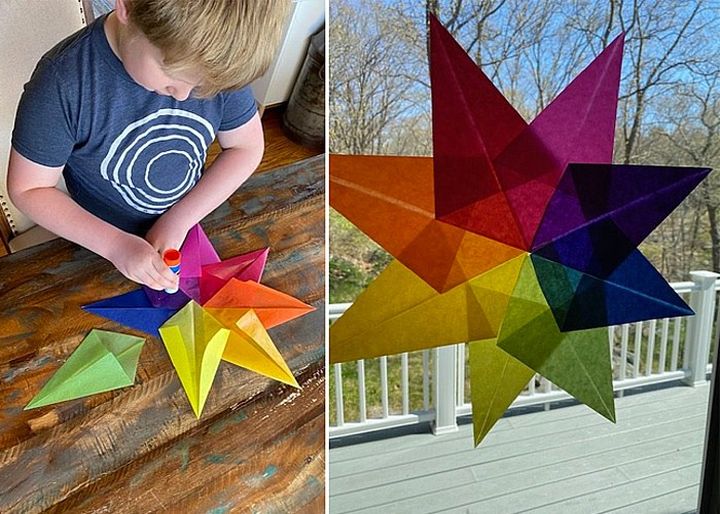 Сборка оригами-звезды