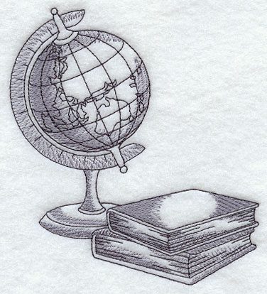 Глобус с книгами
