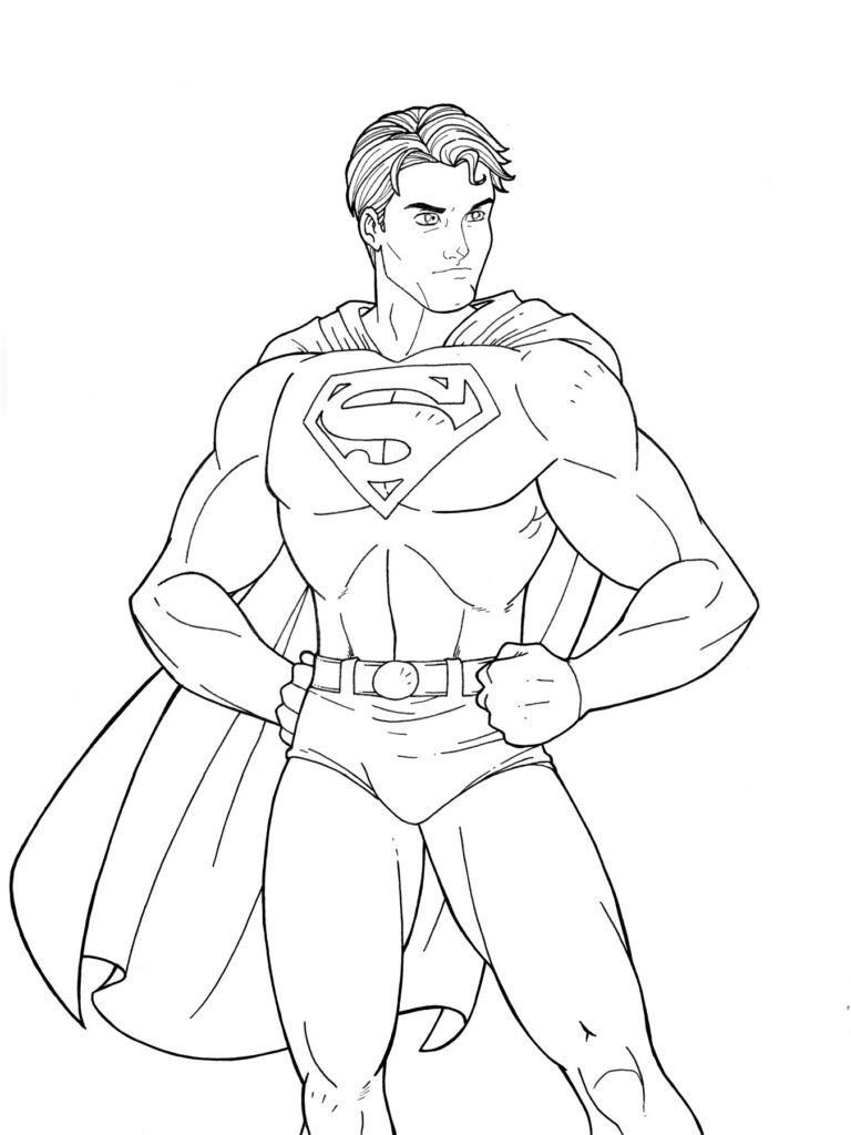 Рисунок супермена