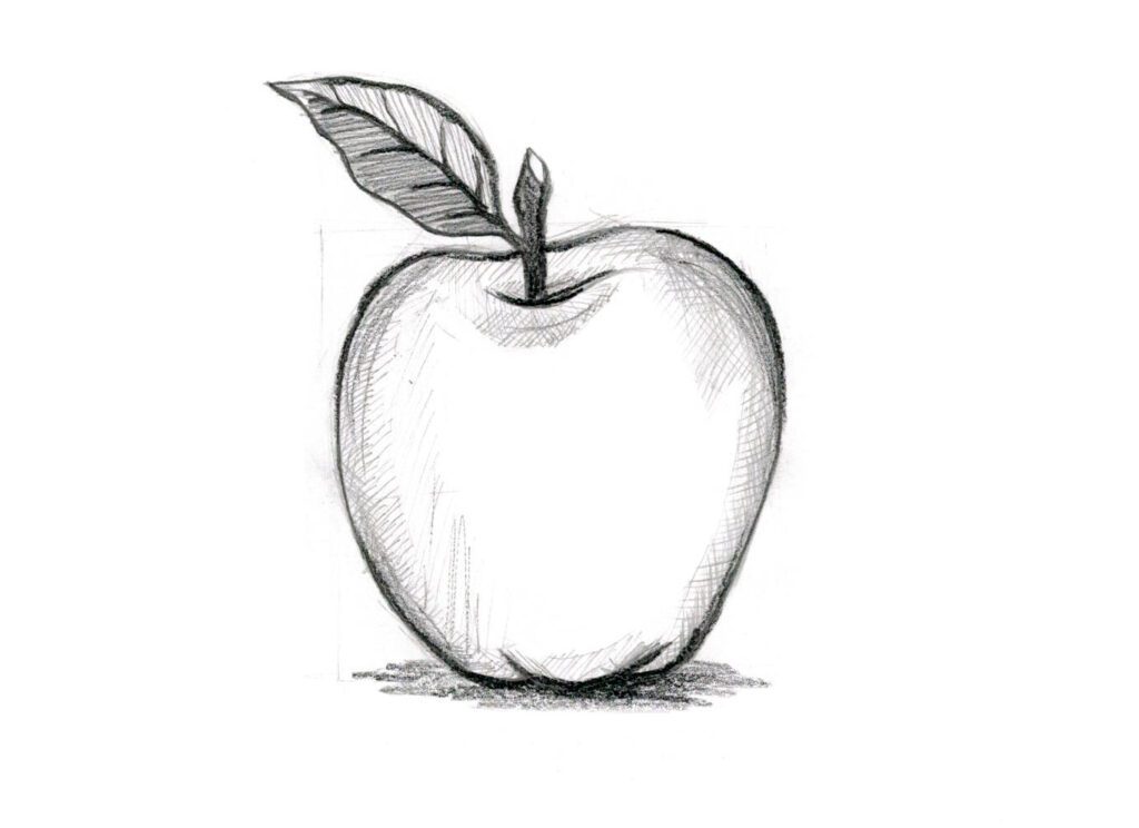 Рисунок яблока