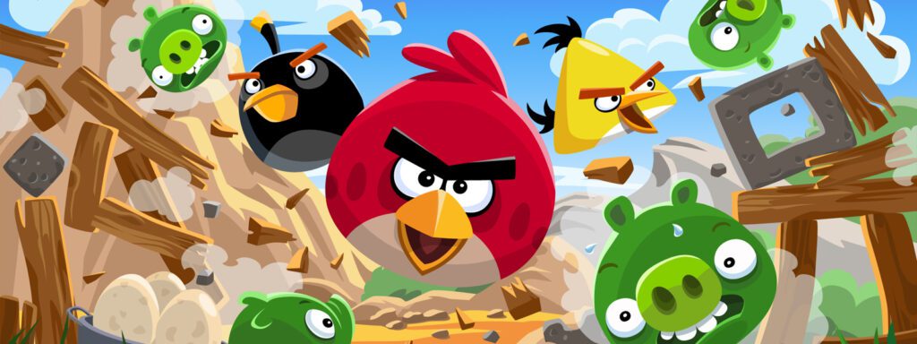 Angry Birds бегут