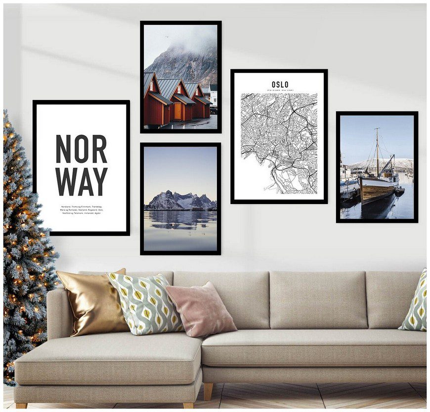 5 постеров "Пейзажи Норвегии"